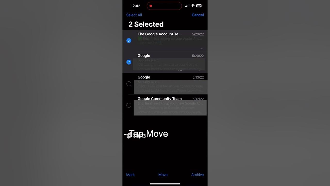 how-to-delete-multiple-text-or-emails-at-one-time-youtube