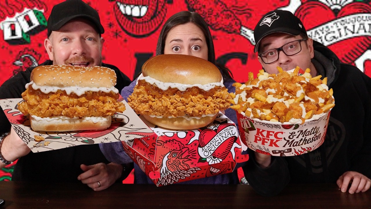 Kfc Mathew Rider MATTY MATHESON'S KFC COLLAB: WORTH THE HYPE? | Trying every Menu Item ...