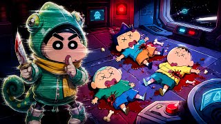 Shinchan Became an INVISIBLE IMPOSTER?! 😱 Chameleon Shinchan Killed Everyone in Super Sus! screenshot 5