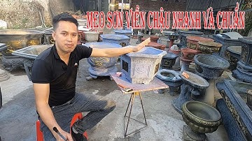 Bước quan trọng không thể thiếu trong sơn chậu xi măng