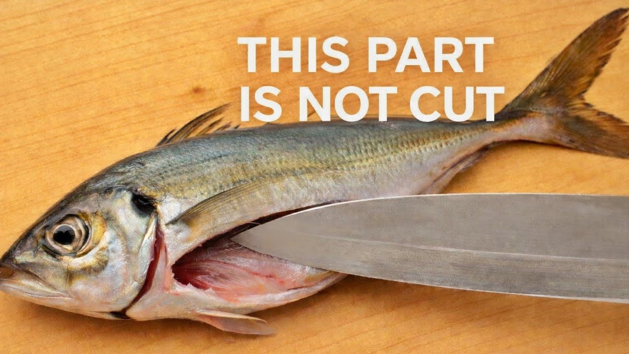 How to Fillet Aji (Horse Mackerel) Without Cutting This Part | Japanese Knife Technique
