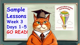 GO READ! Week 3 Sample Lesson Plan Preview