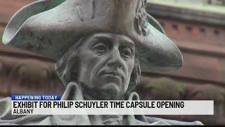 Exhibit for Philip Schuyler time capsule opening