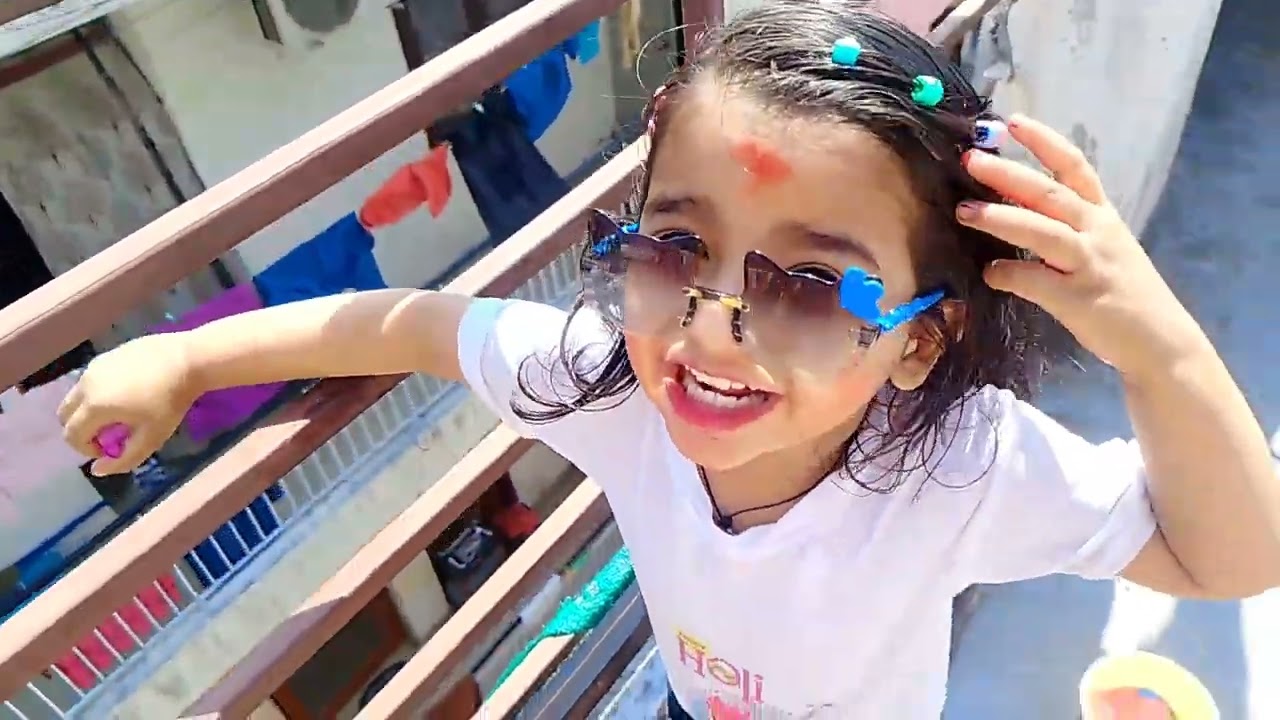Choti Holi per maine kya kiya😂🫟#youtube #shanvitripathishorts #blog 