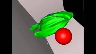 Real time cloth simulation using finite element method 2