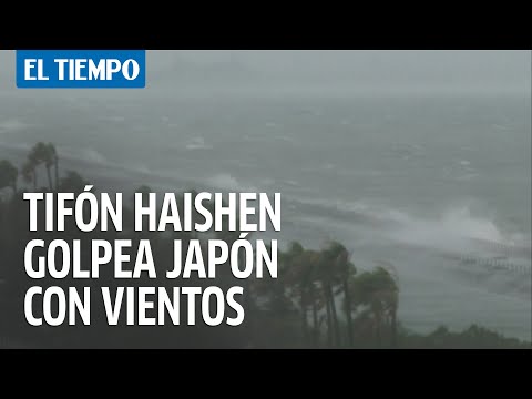 El tifón Haishen golpea Japón con vientos violentos y fuertes lluvias