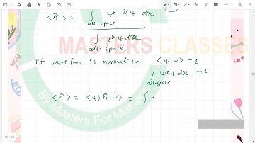 QM12c The Expectation Value of operator in quantum Mechanics  |IITJAM||GATE||CSIR NET||JEST Physics