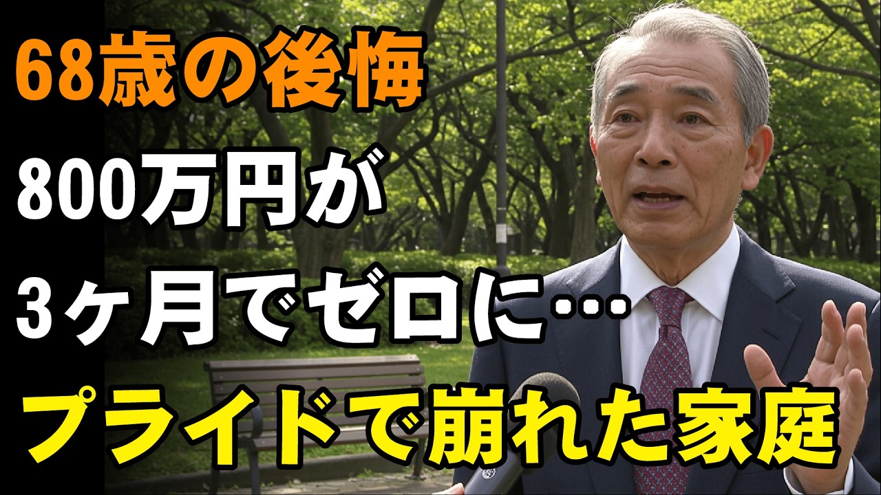 68歳男性、「月利5%は詐欺だ」と忠告した嫁を罵倒…老後資金800万円を失った1年後、無言で食卓に2万円を置いたワケ【シニアライフ】【60代以上の方へ】