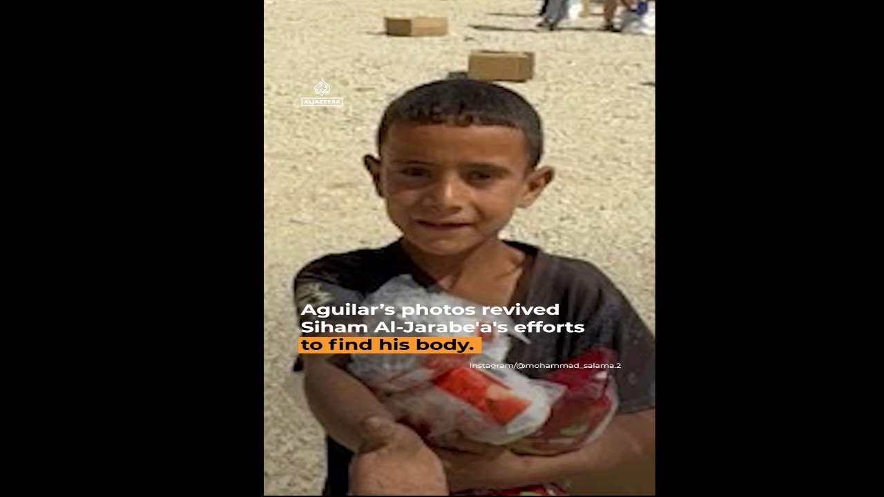 أحد أقارب الطفل الذي قُتل في موقع إغاثة بغزة، والذي تم تصويره، لا يستطيع العثور على جثته | AJ #shorts