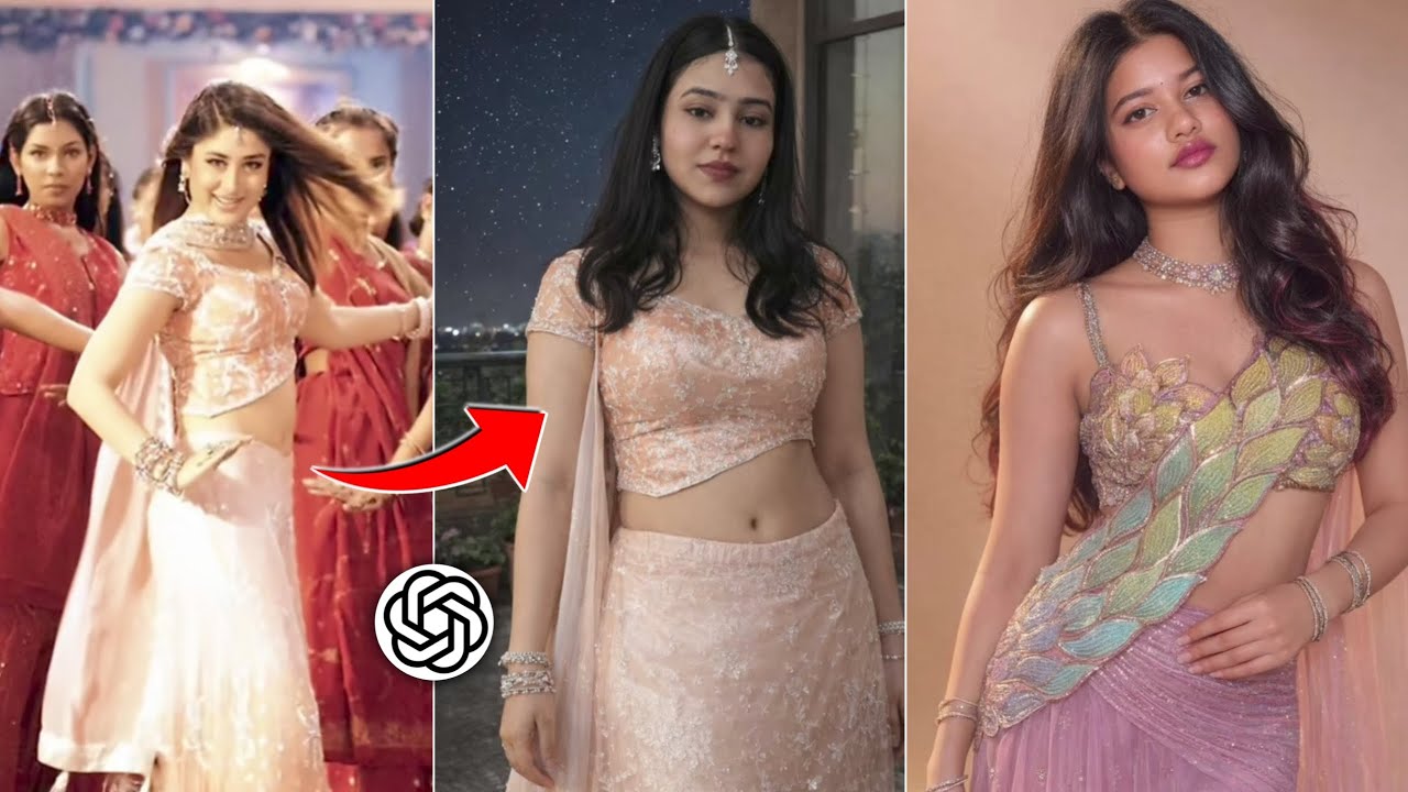Instagram Trending Dream Lehenga Photo Editing Prompt | Outfit Change Photo Editing Prompt | Chatgpt