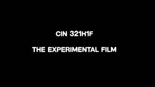 CIN321H1F   Experimental Film in Fall 2026