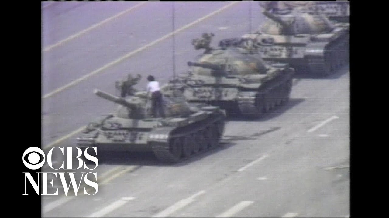 tank man tiananmen square video