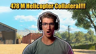 478 Meter Sniping Collateral Helicopter Double Kill!! Call of Duty Blackops 4: Blackout PS4