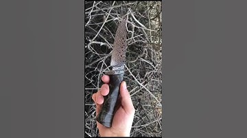 Mastering Damascus Knife Craft | Hand-Forged Perfection in the Wilderness #blacksmith #diy #handmade