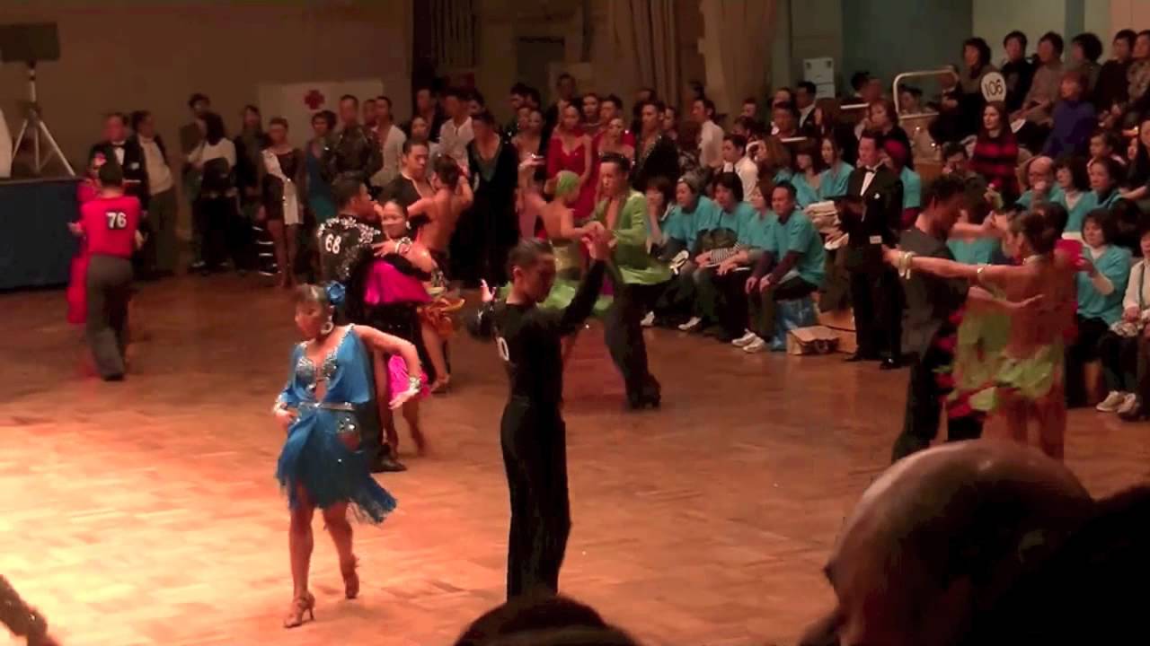 社交ダンスのラテン部門B級ボールルーム競技会：大門まさよし〜町田恵深