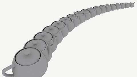 3D Studio Max - How to create arrays  | Copies along a path  | how to animate objects in 3ds max