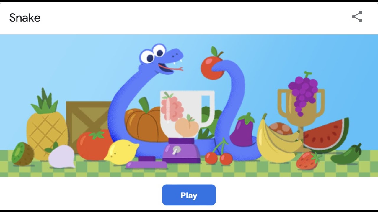 Playing The Google Snake Game But If I Lose I End The Video 