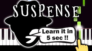 Suspense Sound Effects - EASY Piano tutorial Resimi