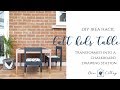 DIY IKEA Hack: Kid's Latt Table & Chairs turned into a Chalkboard Station