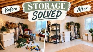 Storage Room Organization: Declutter & Store Seasonal Decor in 45 Minutes