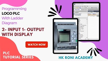 4. 2- Input 1- Output with Display Logo PLC Programming