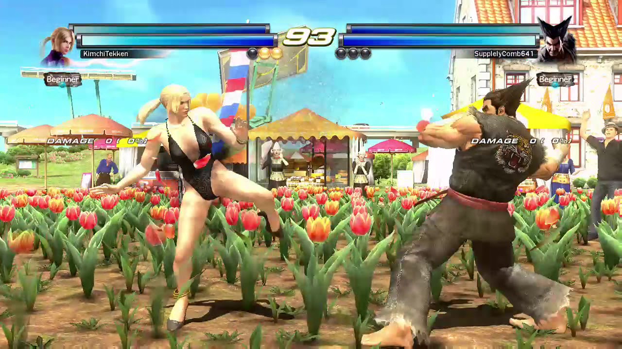 TTT2 match - Nina, Anna vs. Heihachi, Jinpachi
