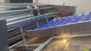 Working Video for Semi-auto Cardboard Lamination Machine