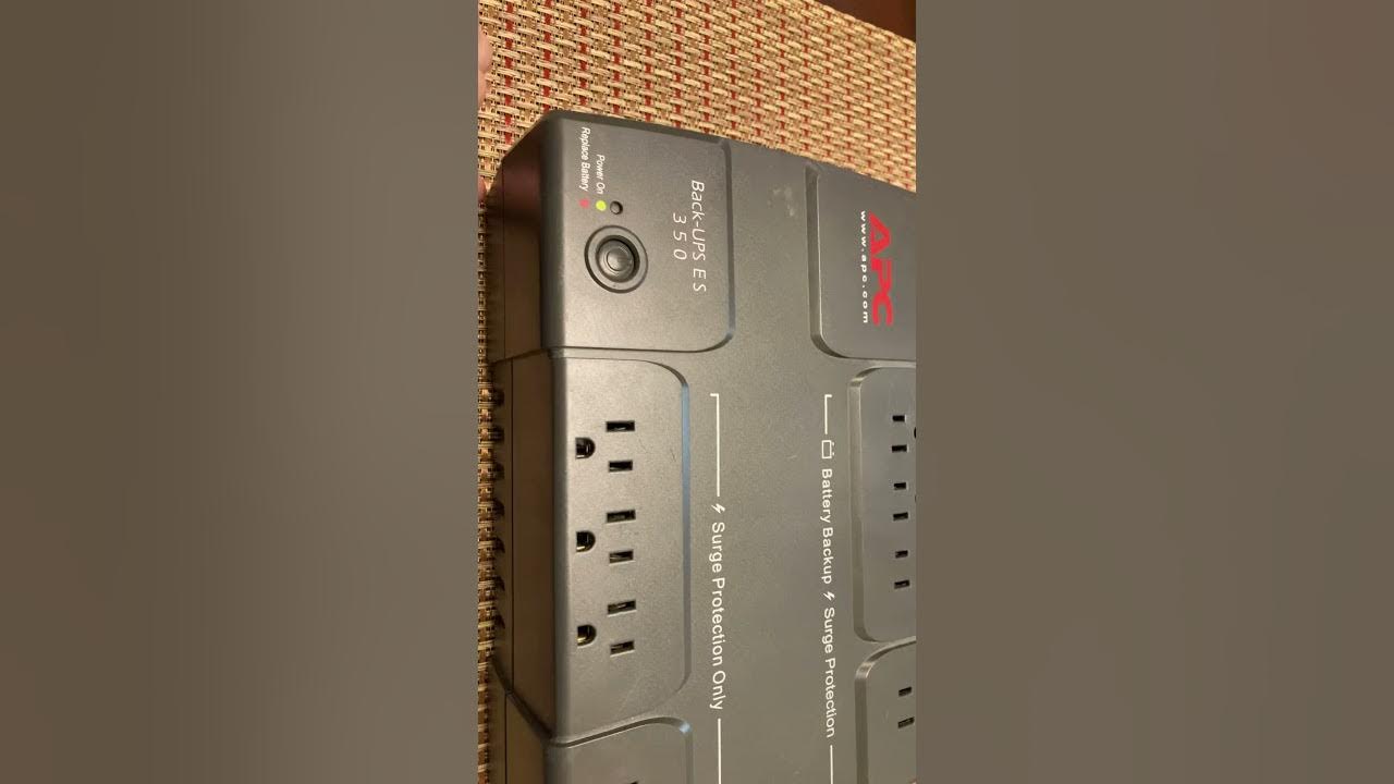 How to permanently disable audible alarm on APC BackUPS ES350 YouTube