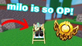 Milo kit gives free rp in Roblox bedwars ranked!