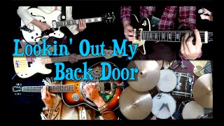 Video thumbnail of "Lookin' Out My Back Door | Instrumental Cover | Guitars, Bass, Drums, Dobro Slide"