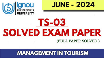 TS-03 SOLVED (JUNE 2024) QUESTION PAPER WITH ANSWERS (Fully Solved)
