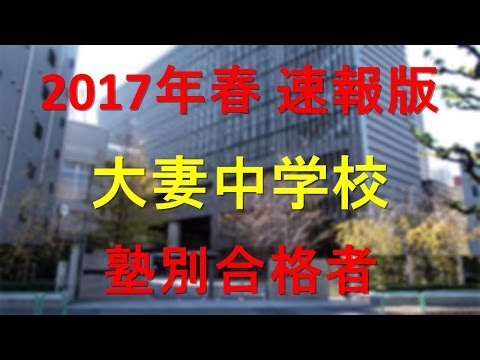大妻中学校 2017年春速報