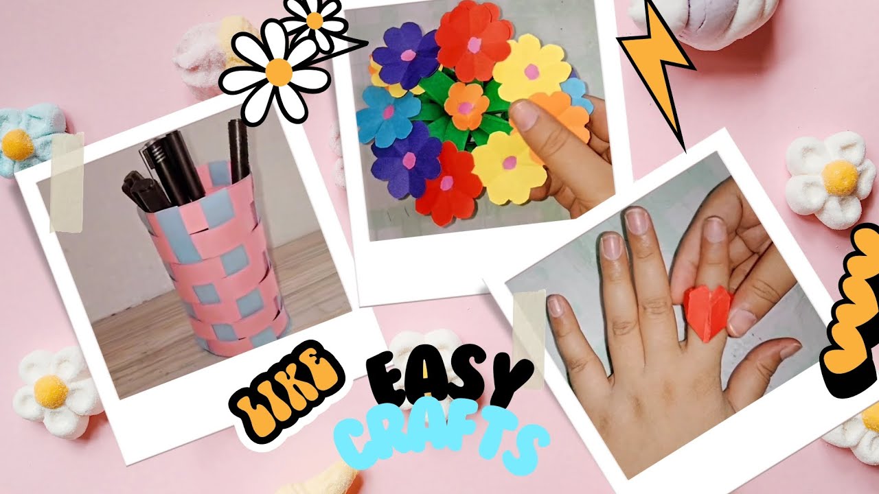 Easy paper craft when you're bored 🙂 DIYs and Crafts | How to make | 5 ...