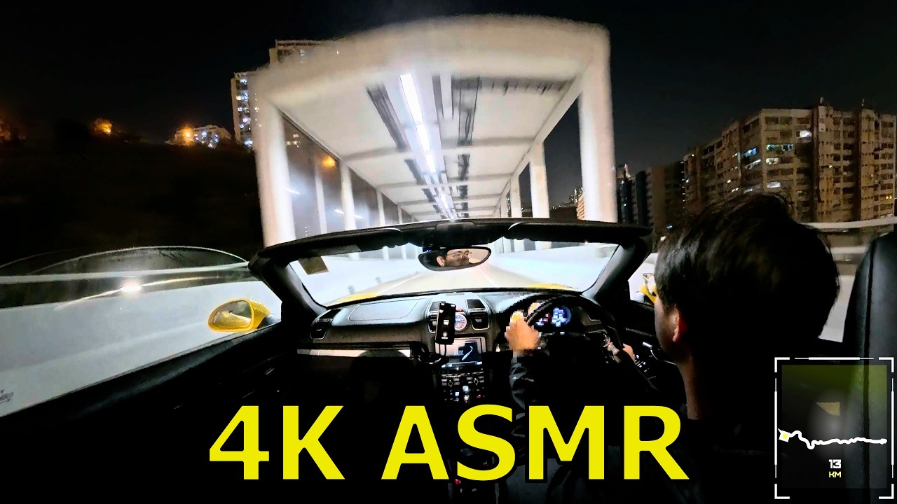 Diamond Hill to Tsing Yi 13.5km | HK Night Drive 4K ASMR exhaust only