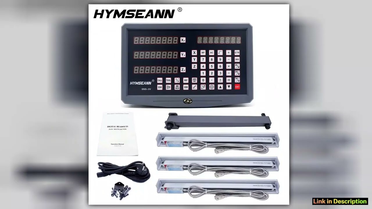 Hymseann SNS3V complete set 3 axis milling lathe drill machine dro digital readout with 3 pcs linea