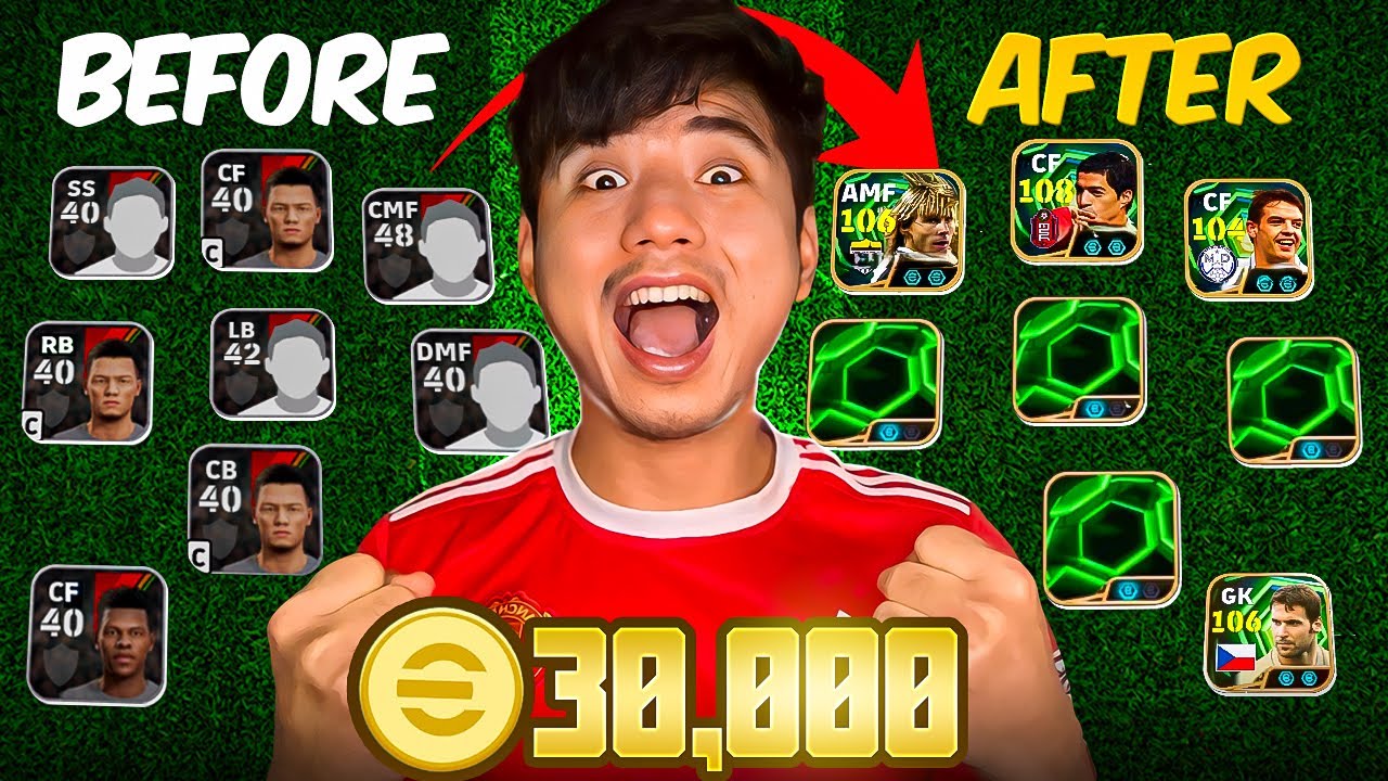 Я потратил 30 000 монет на обновление мобильного счета моего подписчика efootball!