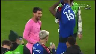 Teenage Hadebe Exchanges Jerseys With Lionel Messi