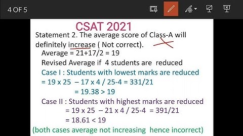 There are two Classes A and B having 25 and 30 students respectively. In Class-A the highest ..