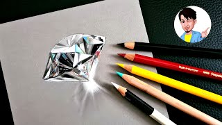 How to Draw a Diamond - Structure, Colours and Shading