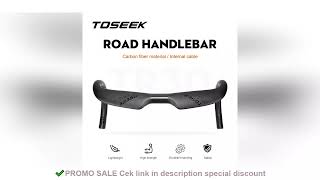 TOSEEK TR30 Bike Carbon Road Handlebar 380/400/420/440mm UD Matt Internal Routing Road Bicycle Handl