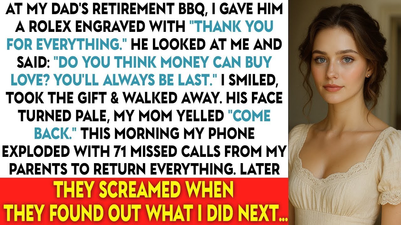 At My Dad's Retirement BBQ, I Gave Him a Rolex Engraved With “Thank You For Everything.” But Dad...