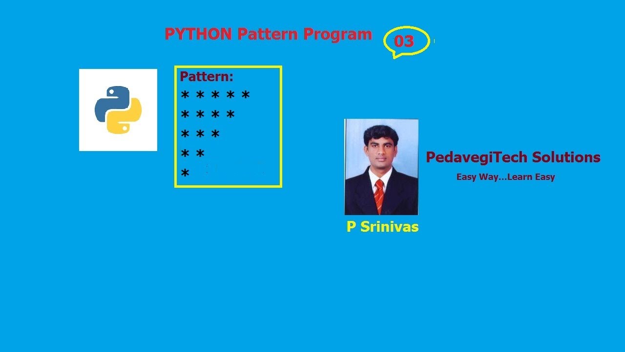 learn free python pattern with explanation https: ... PYTHON Pattern03 - YouTube