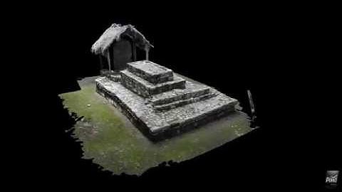 3D Maya temple in Coba