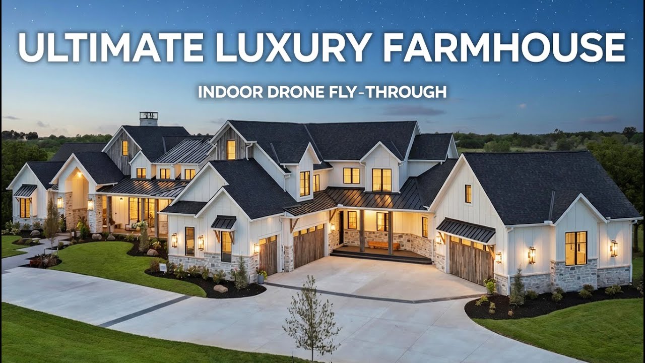 ULTIMATE LUXURY FARMHOUSE | Starr Homes Artisan Home No. 12 | Drone Tour