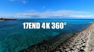 宮古島　超絶景【4K】【No.1】ショートバージョン　17ENDをGopro max 360度カメラで５.３メートルの高さから撮影してみた❗️