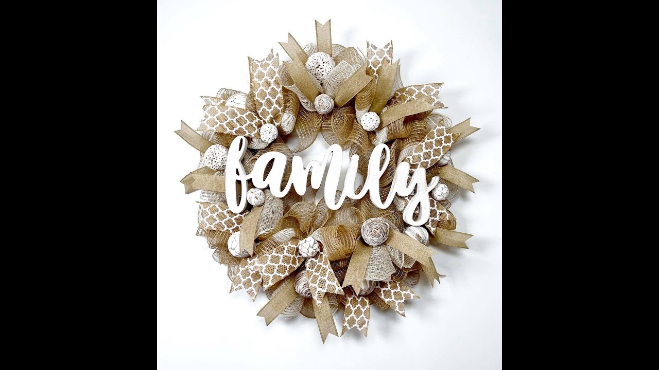 Deco Mesh Wreath Tutorial - YouTube