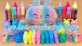 ASMR Slime ???One hour of relaxing slime video 9. Compilation video 1080p.