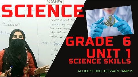 Science Class 6, Unit 1, Lecture 1| What Is Science? ASHC.