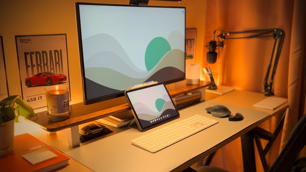 My 2025 Productivity Desk Setup - YouTube