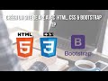 Crer un site de a  z  html5 css3  bootstrap  tp fr
